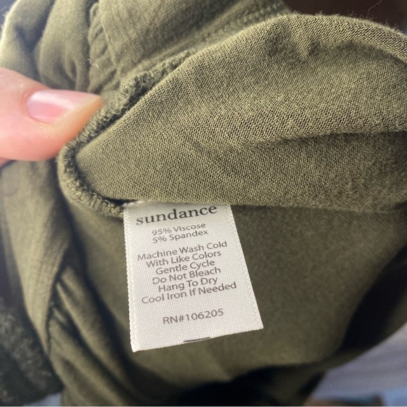 Sundance Felicity Olive Green Wide Leg Jumpsuit Size PS - Picture 4 of 7